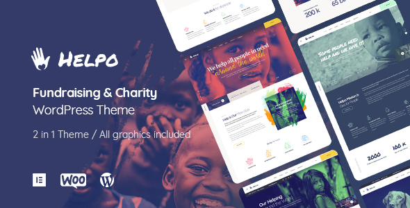 Helpo Charity Nonprofit WordPress Theme Free Download